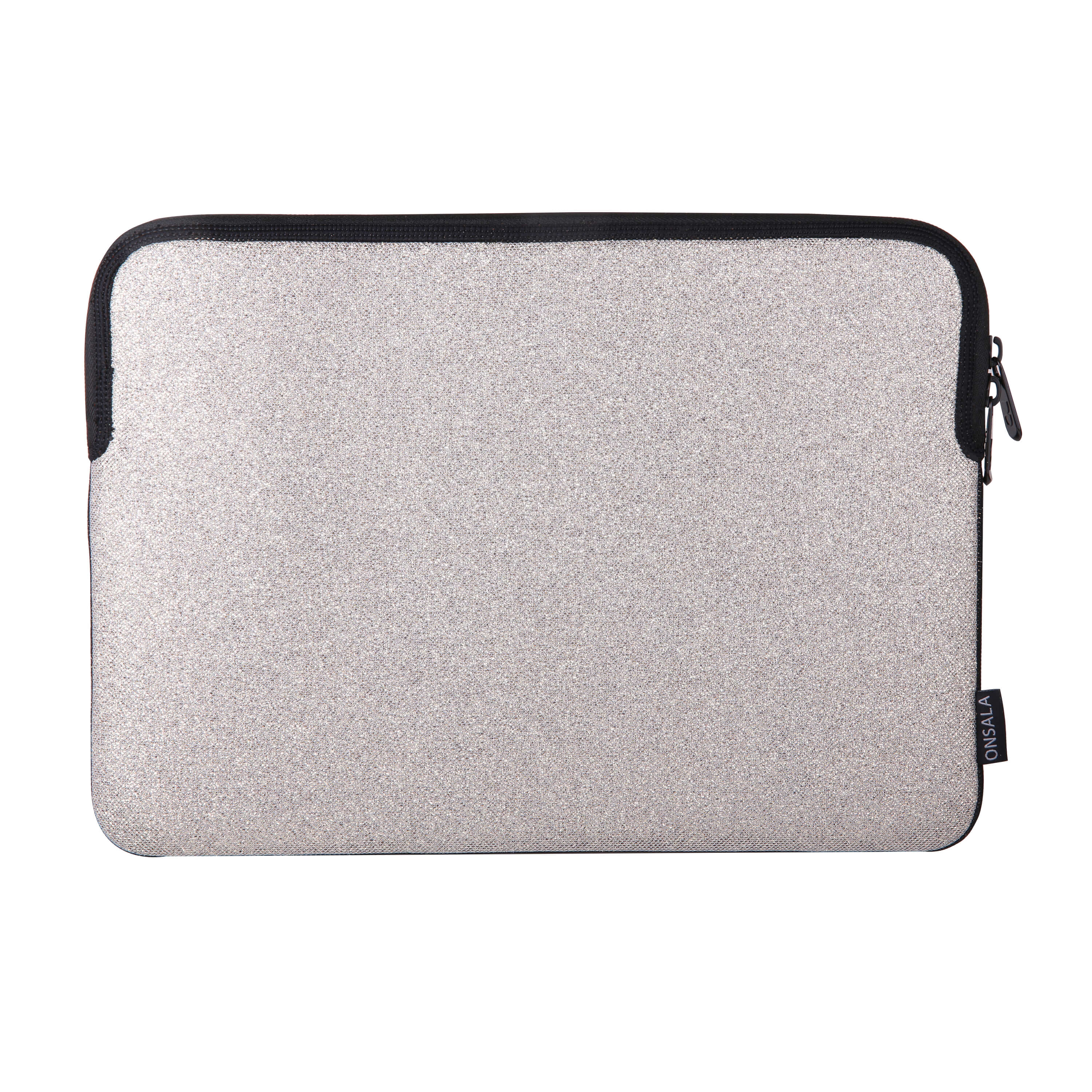 Laptop Sleeve Glitter 13/14" Silver