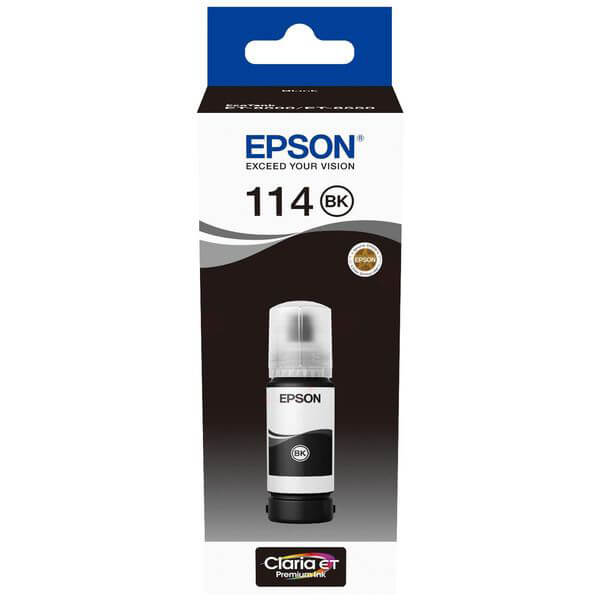 EPSON Ink C13T07A140 114 Black Ecotank