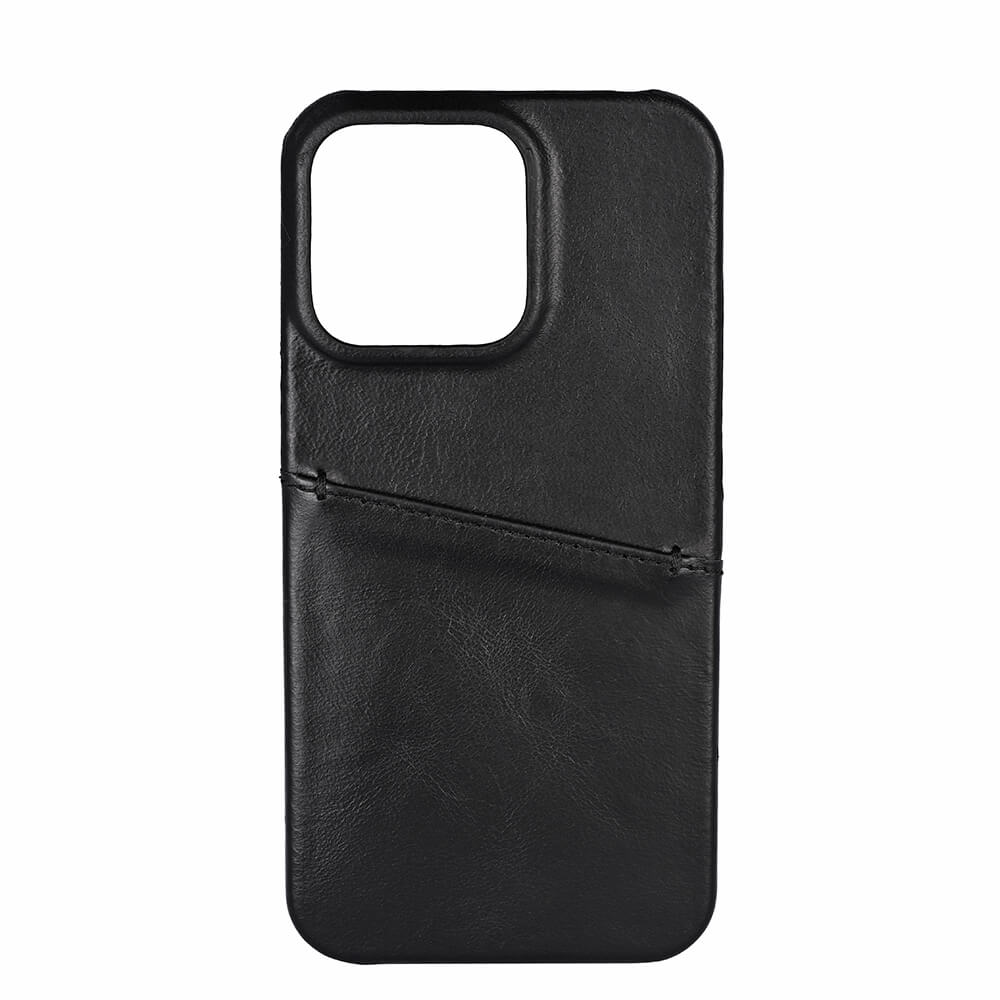 Phone Case Leather Black - iPhone 13 Pro