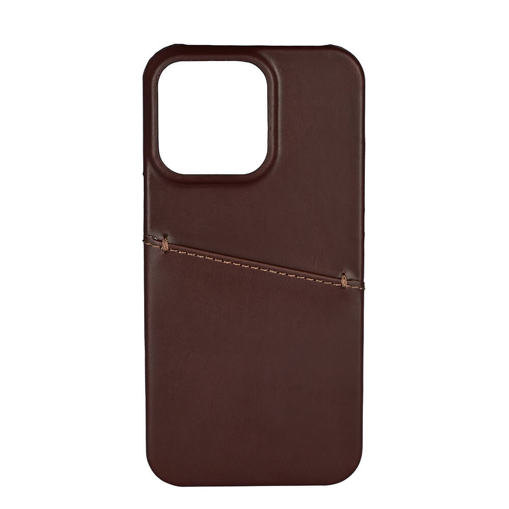 Phone Case Leather Brown - iPhone 13 Pro