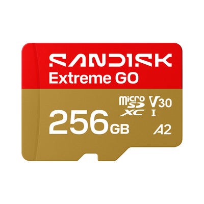 MicroSD Extreme GO 256GB 240/160MB/s C10 UHS U3 V30 A1