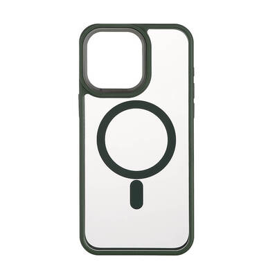 Phone Case Bumper MagSeries Green & Clear - iPhone 15 Pro Max