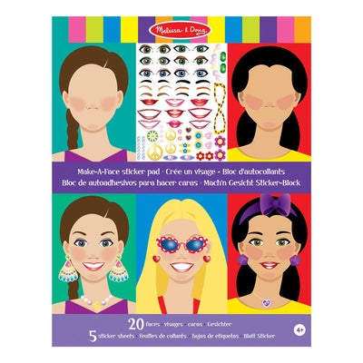 Reusable Stickers Pad Make-A-Face