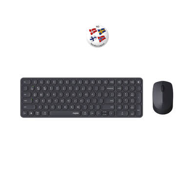 RAPOO Keyboard/Mice Set 9310M Wireless Multi-Mode Black