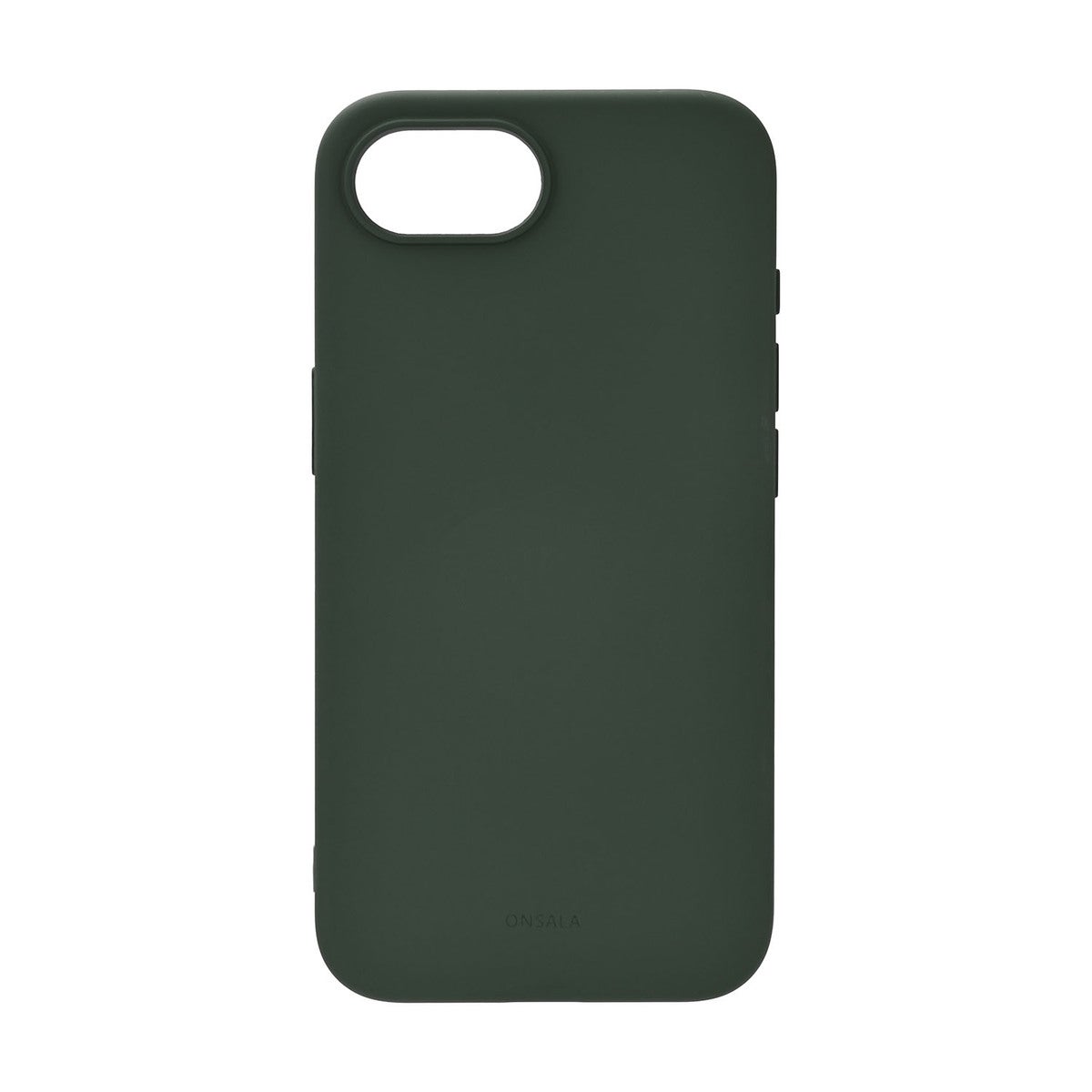 Mobiilikuori iPhone 16E Takapuoli Silikonituntumalla Kierrätetty MagSerie Olive Green