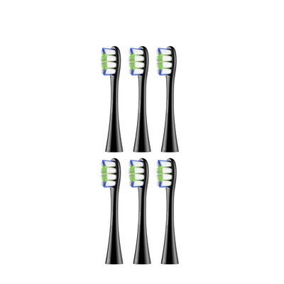 Brush Head Professional Clean 6 Pack Black