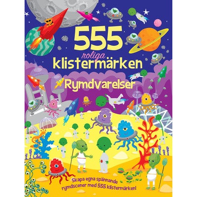 555 roliga klistermärken: Rymdvarelser