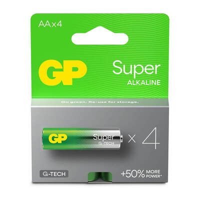 Batteri Super Alkaline AA LR6 4-Pack