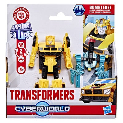TRA Cyberworld 4in Figure Armor Bumblebee