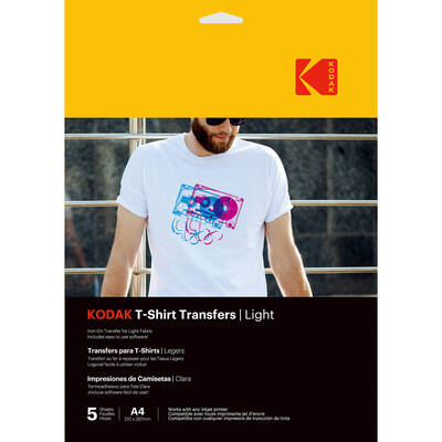 KODAK T-Shirt Transfers  Light A4 x5