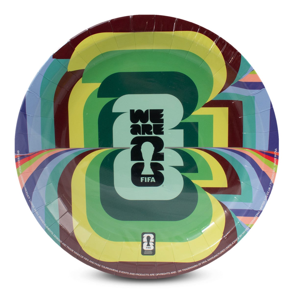 World Cup Partywear Paper Plate - Amplify - 8pk