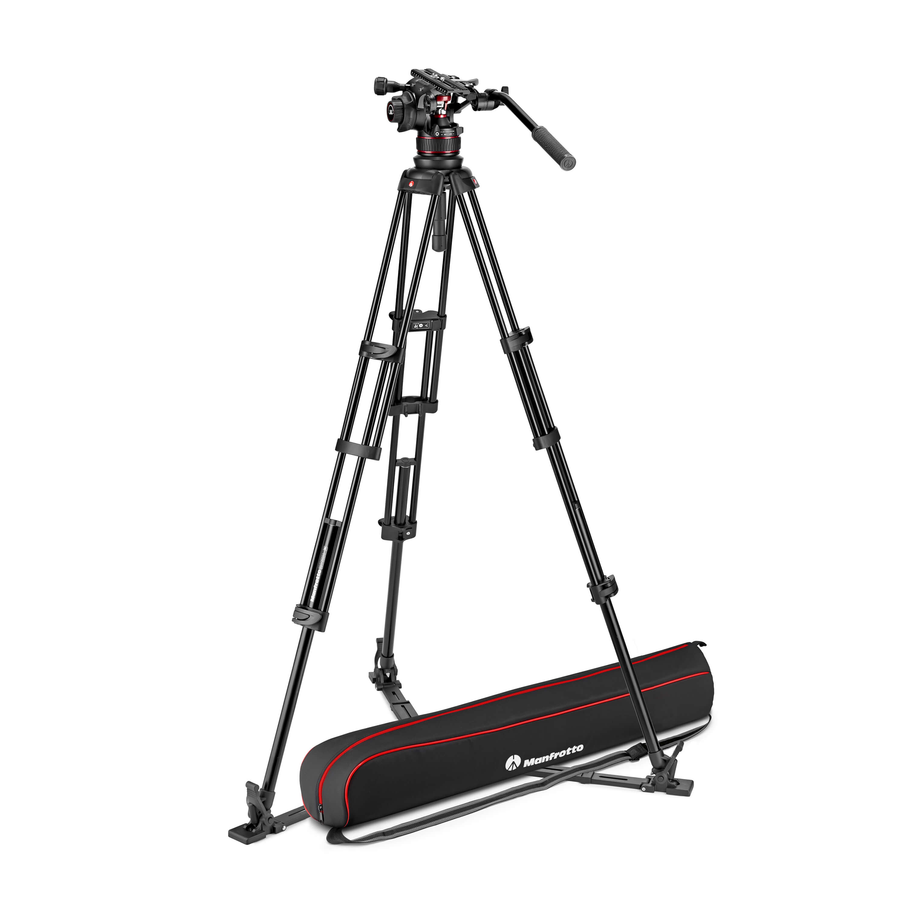 MANFROTTO Video Tripod Kit Nitrotech 612 + Alu Twin GS