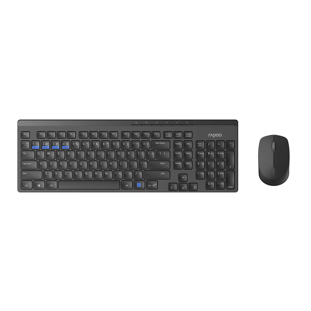 RAPOO Keyboard/Mice Set 8100M Multi-Mode Wireless Black
