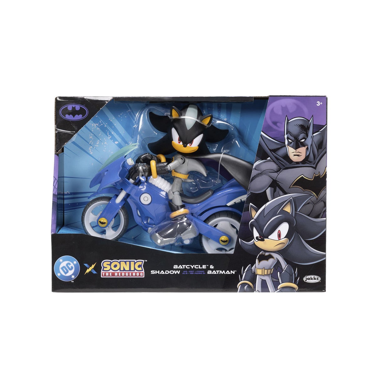 SONIC DC x Sonic 5in Vehicle and Figure Shadow w/ Batcycle