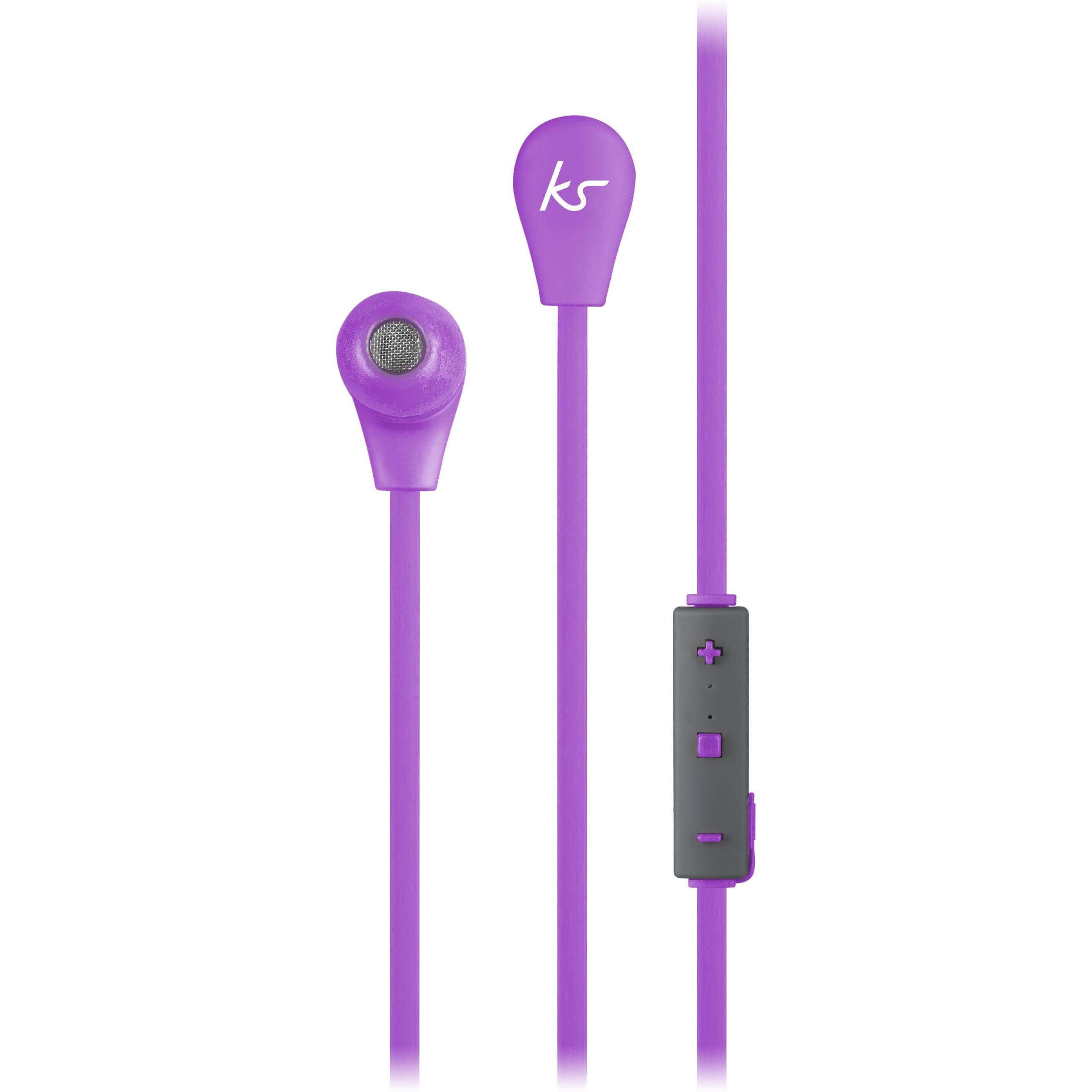 KITSOUND Headphone Bounce Purple In-Ear Wireless Mic