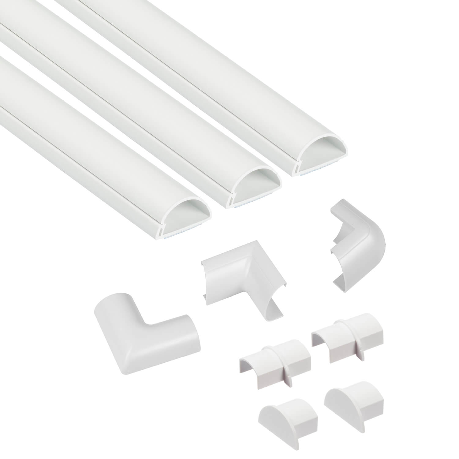 Cable Trunking Kit 30x15mm 3x Cable Trunking/Accessories 1.0m