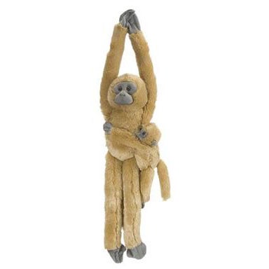 Gosedjur Hanging Monkeys Langur Med Bebis