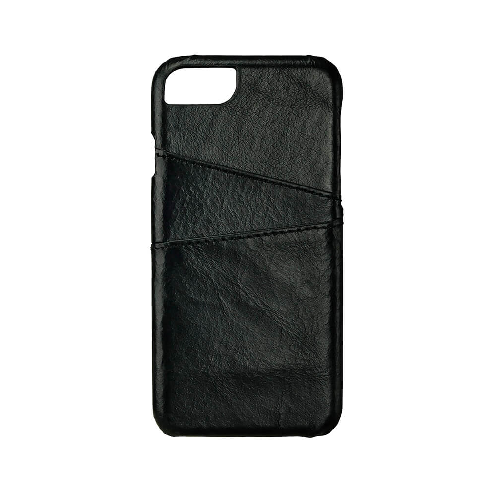 Leather Black card holder iPhone 6/7 4,7"