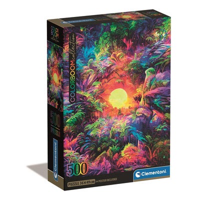 Puslespill 500 Pcs CB High Quality Collection Colorbloom Psychedelic Jungle