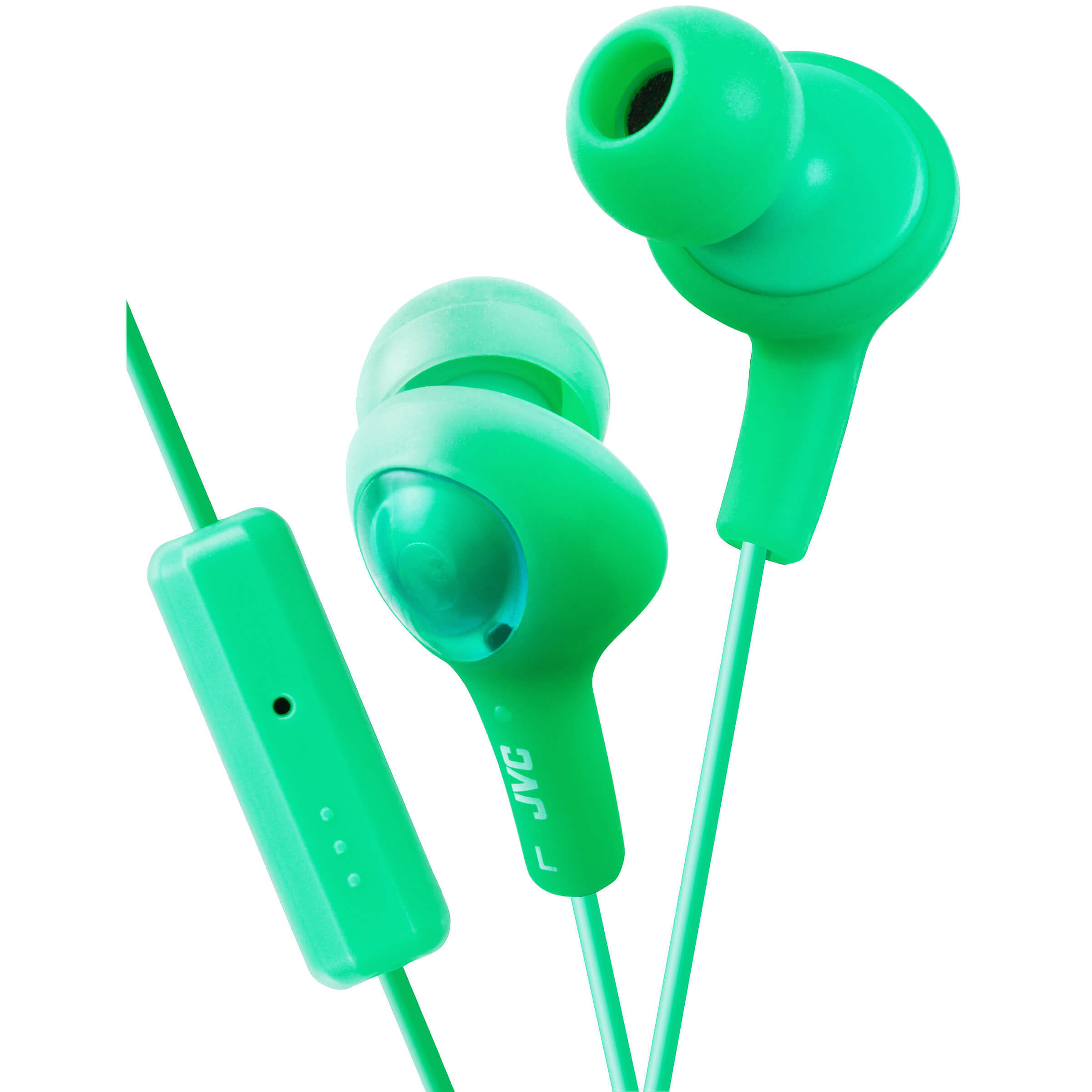 JVC Headphone FR6 Gumy Plus Mic Green
