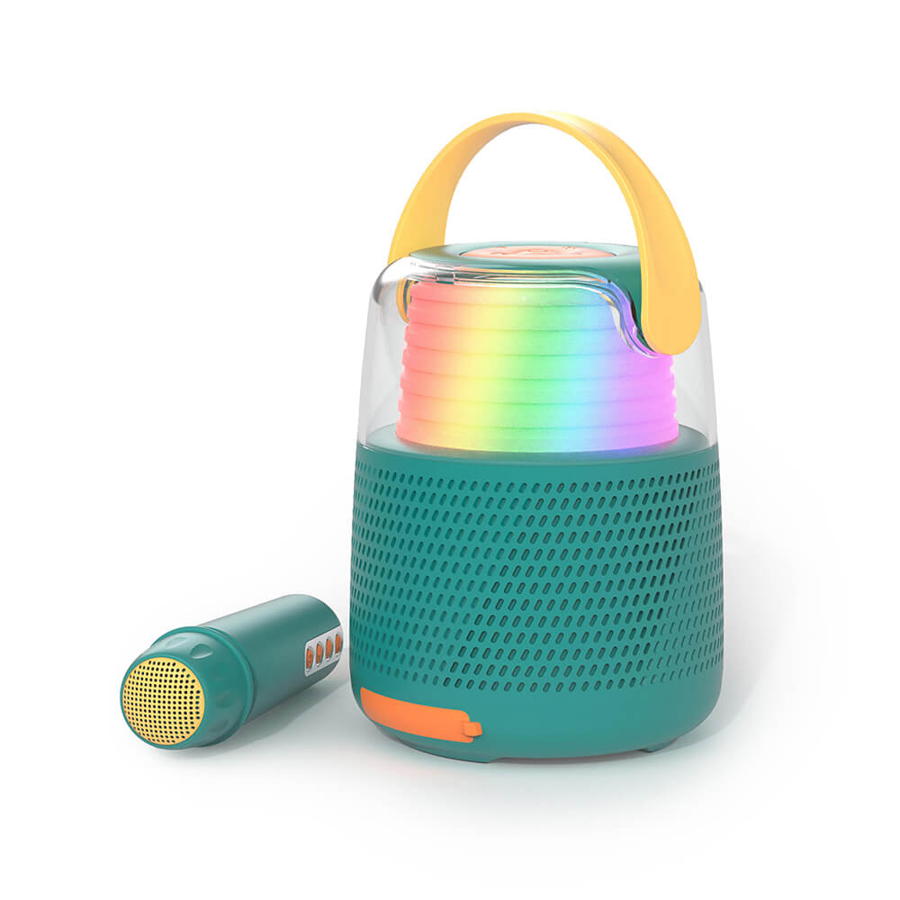 Högtalare Karaoke Kit Mic LED Blå