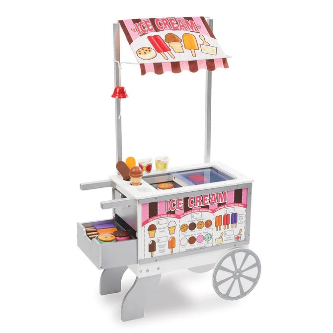 Legetøj Pretend Play Playset Snacks and Sweets Food Cart