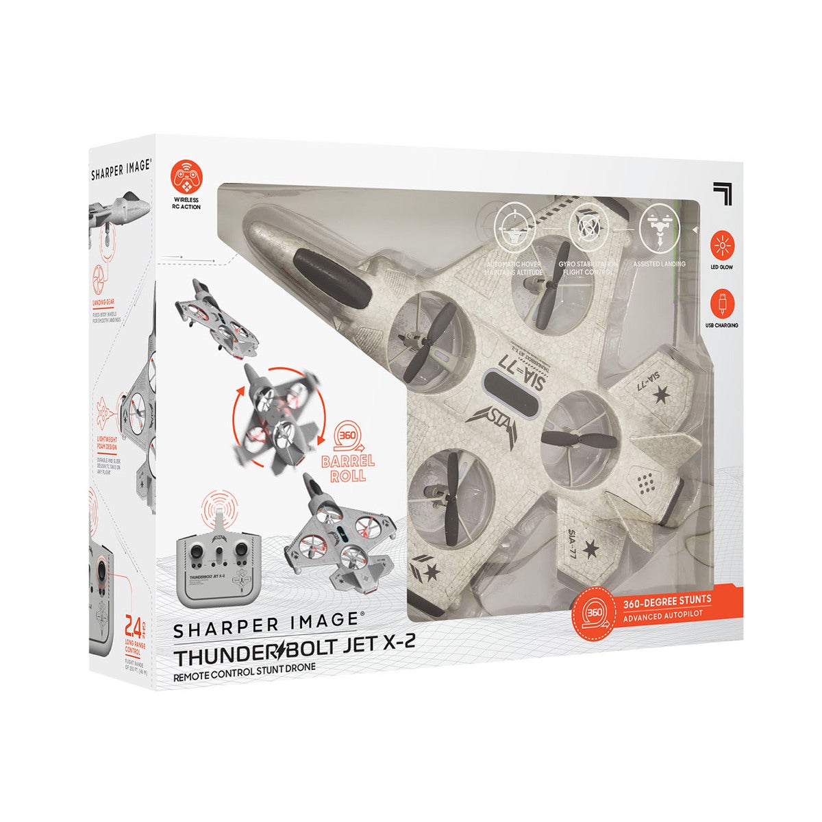 SHARPER IMAGE Drone Thunderbolt Jet X2