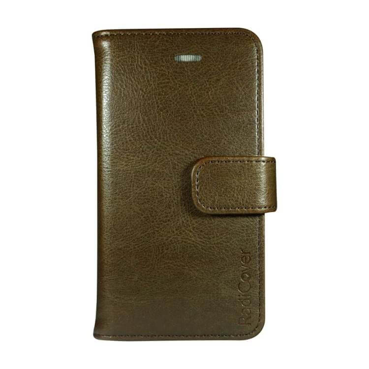 RADICOVER Säteilysuojattulompakko PU iPhone 6/7/8/SE Flipcover Ruskea