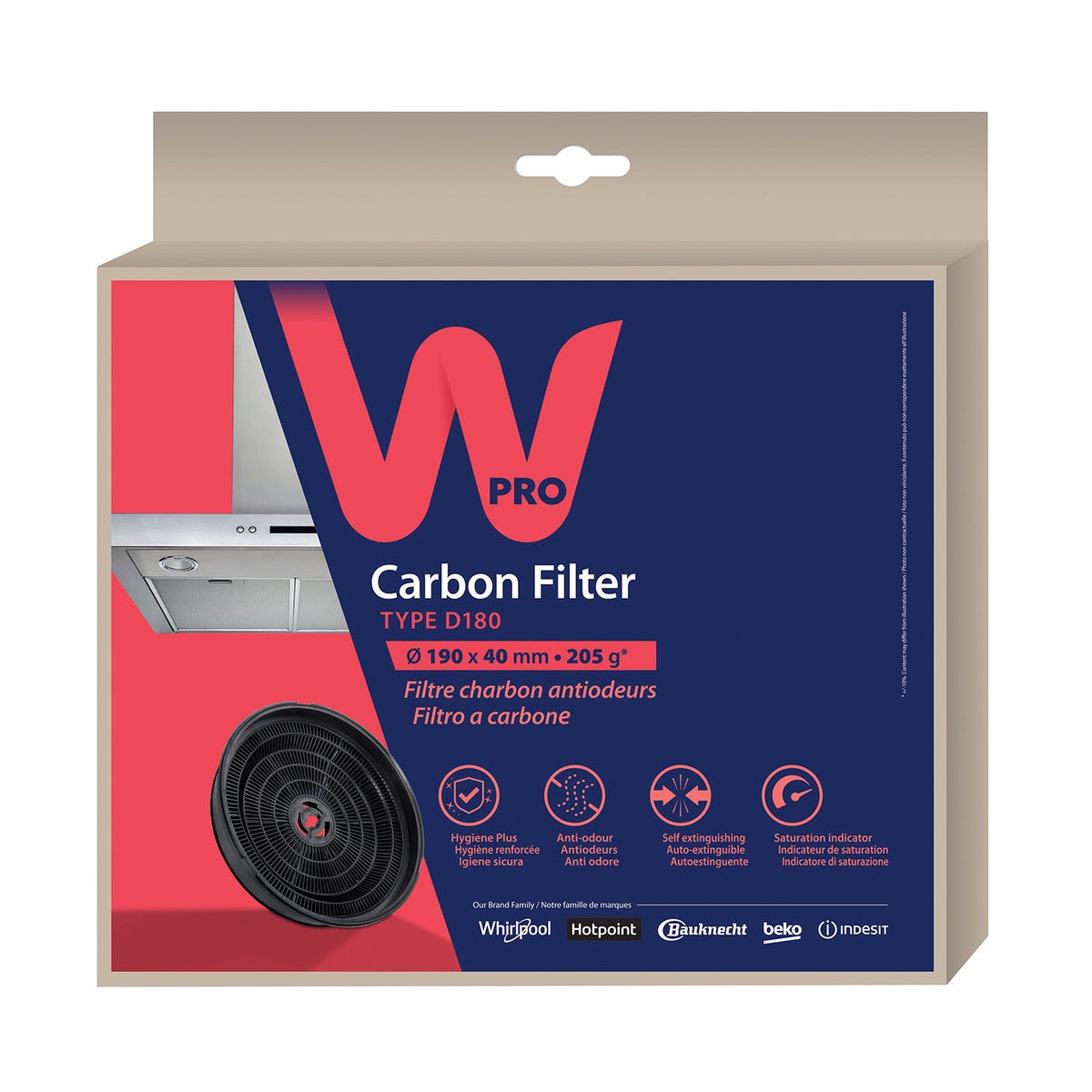 WPRO Hiilisuodatin Liesituulettimeen CHF180