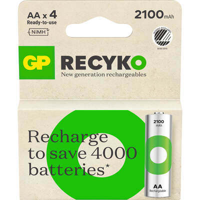 Paristo RecykoNiMH AA HR6 2100mAh 4-Pack