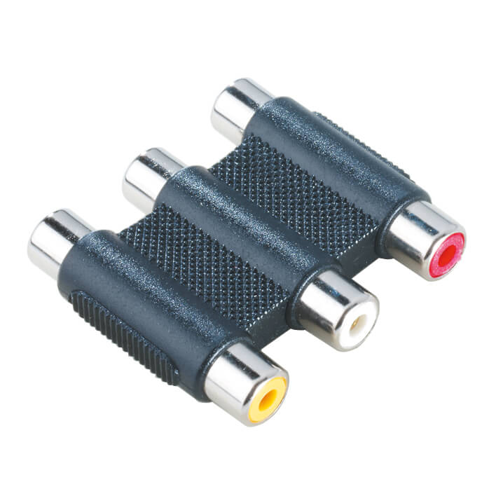 Video Adapter, 3 RCA sockets - 3 RCA sockets