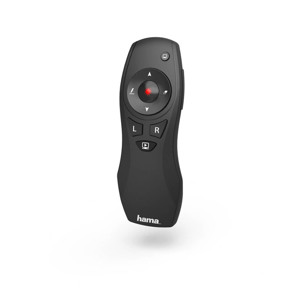 HAMA Wireless Presenter X-Pointer 6-in-1 Musta