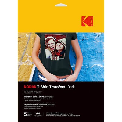 KODAK T-Shirt Transfers  Dark A4 x5
