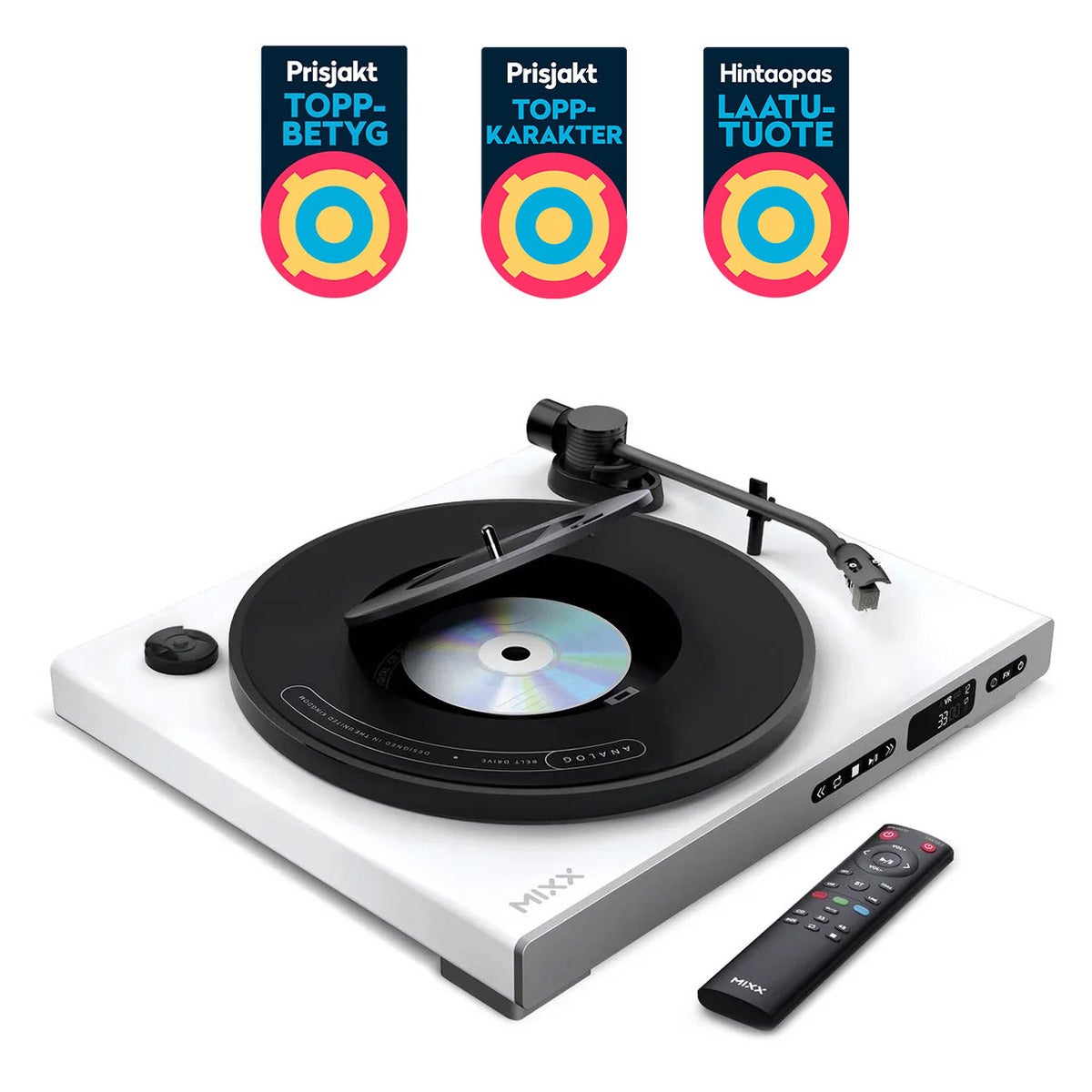 Vinyl and CD Player Analog Plus 2-in-1 White
