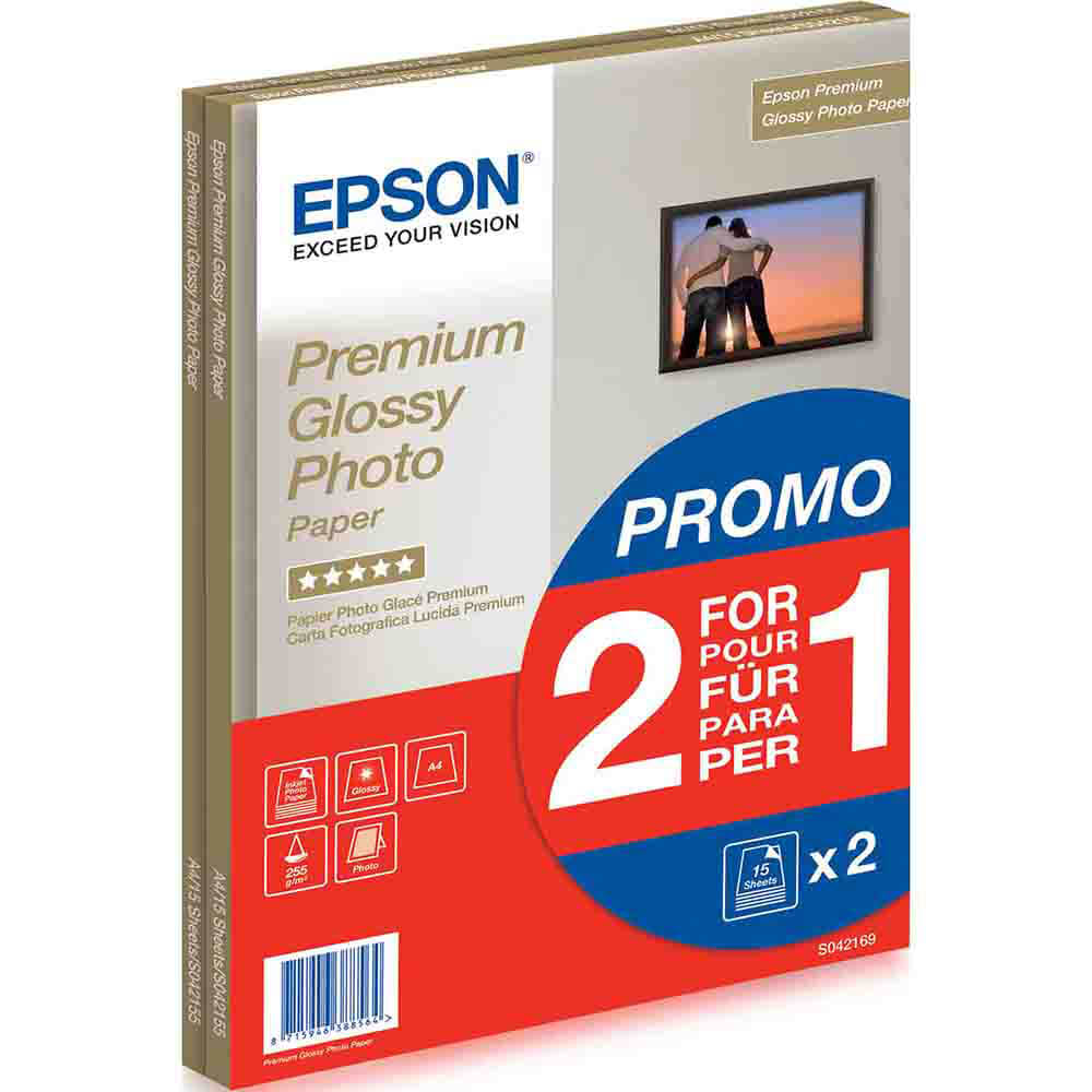 EPSON A4 Premium Glossy Paper  255g, 30 sheets