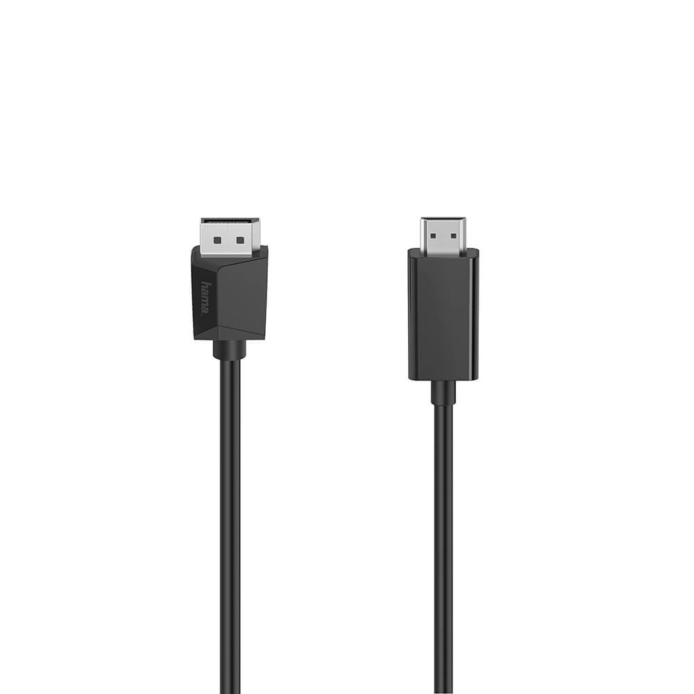 HAMA Cable DisplayPort-HDMI 4K 1.5m Black