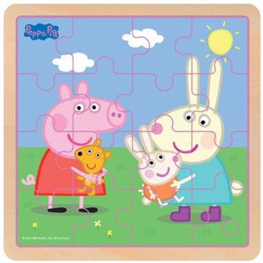 Puslespill 16 Pcs Wooden Puzzle Rebecca