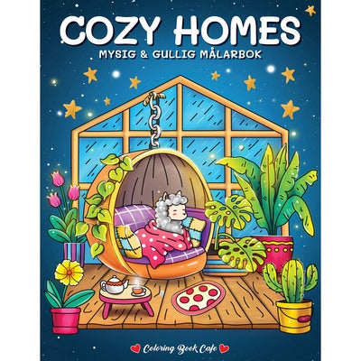 Målarbok: Cozy Homes
