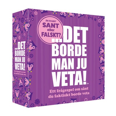 KYLSKÅPSPOESI Det borde man ju veta - Sant eller falskt (SE)