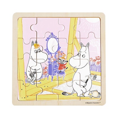 Palapeli 16 Pcs Wooden Puzzle Construction Fun