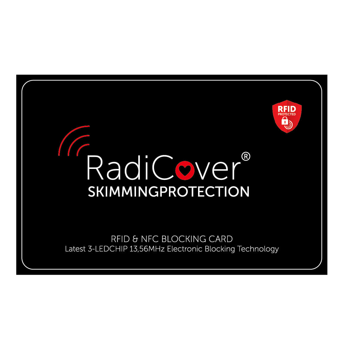 Skim-Block card 3-Led RFID NFC Skimmingprotection