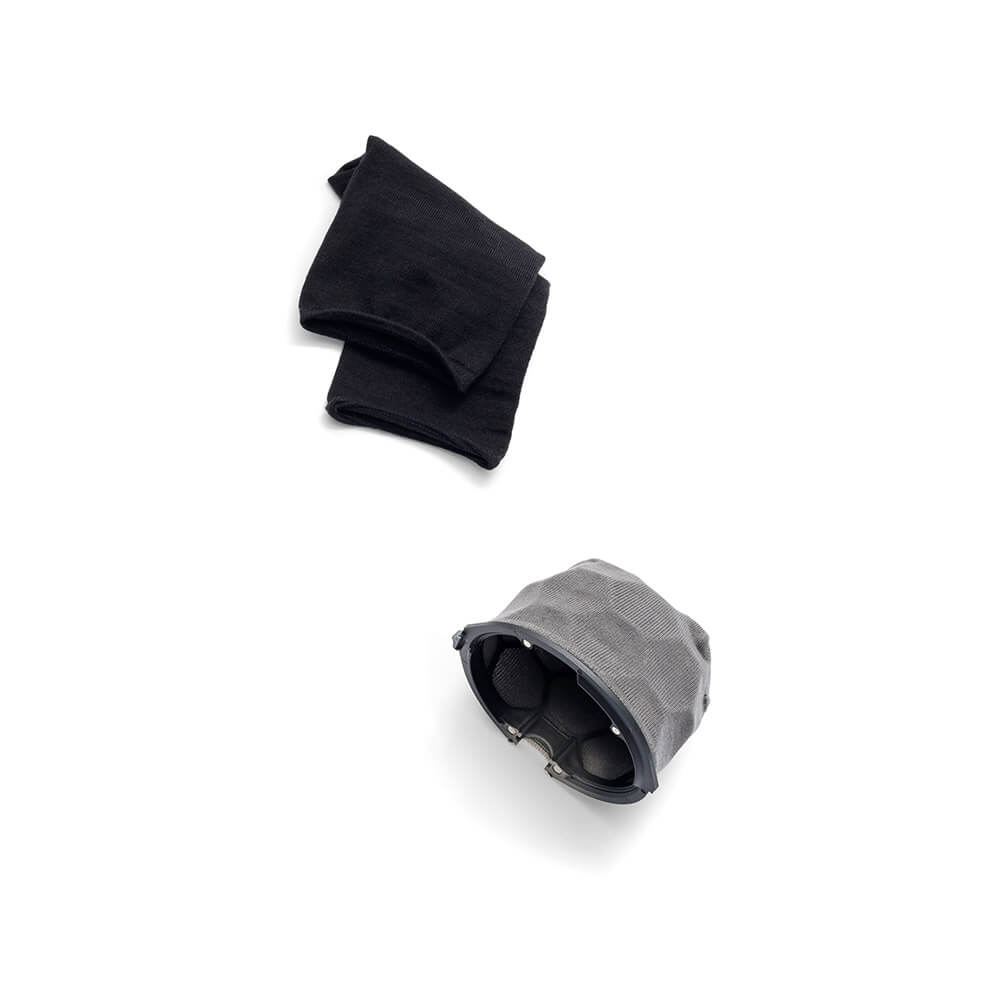 Nano-Shield Single Tube Section, Størrelse A, med både grå og sorte strømper