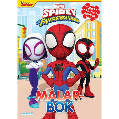 Målarbok: Spidey och hans fantastiska vänner (med klistermärken)