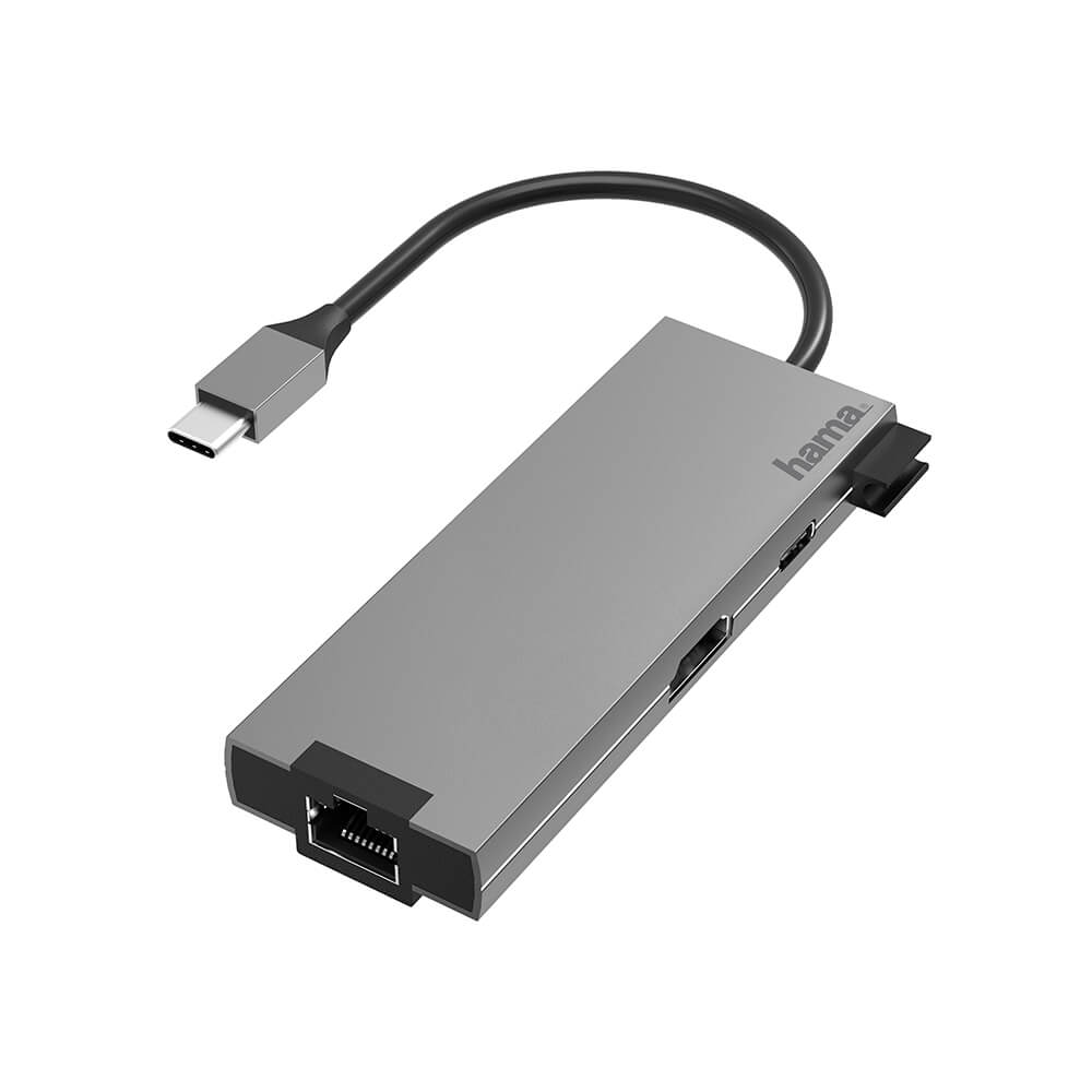 HAMA Adapteri USB-C Multi 4x Porttia HDMI/LAN