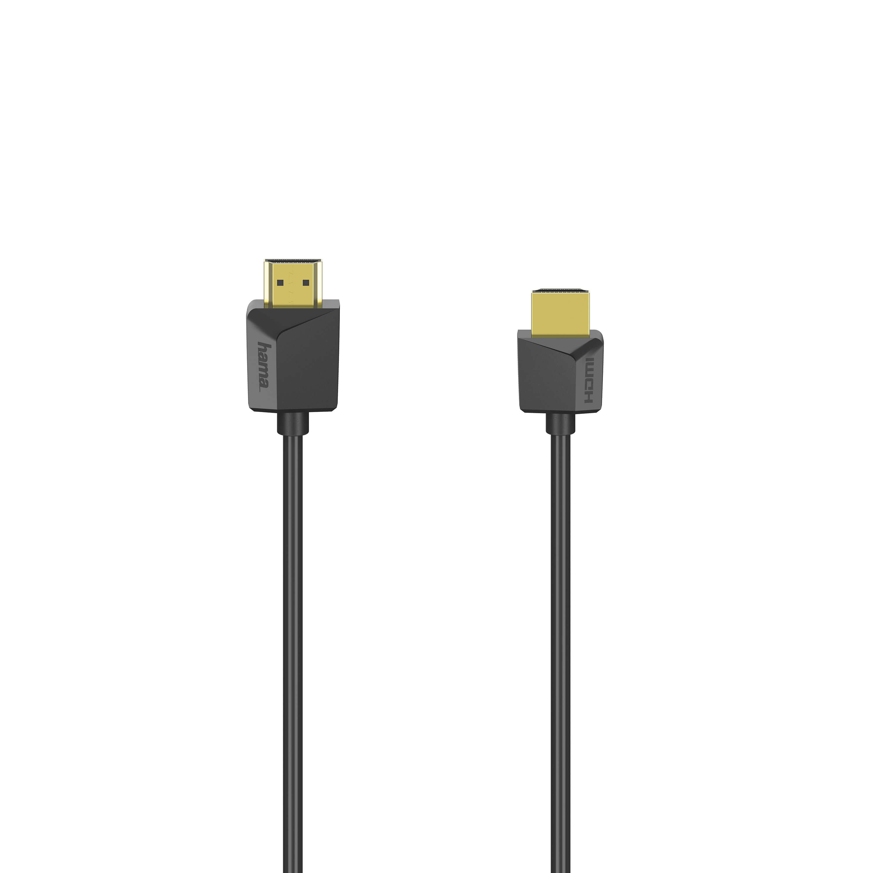 HAMA HDI Cable Ethernet Flexislim Black 3m