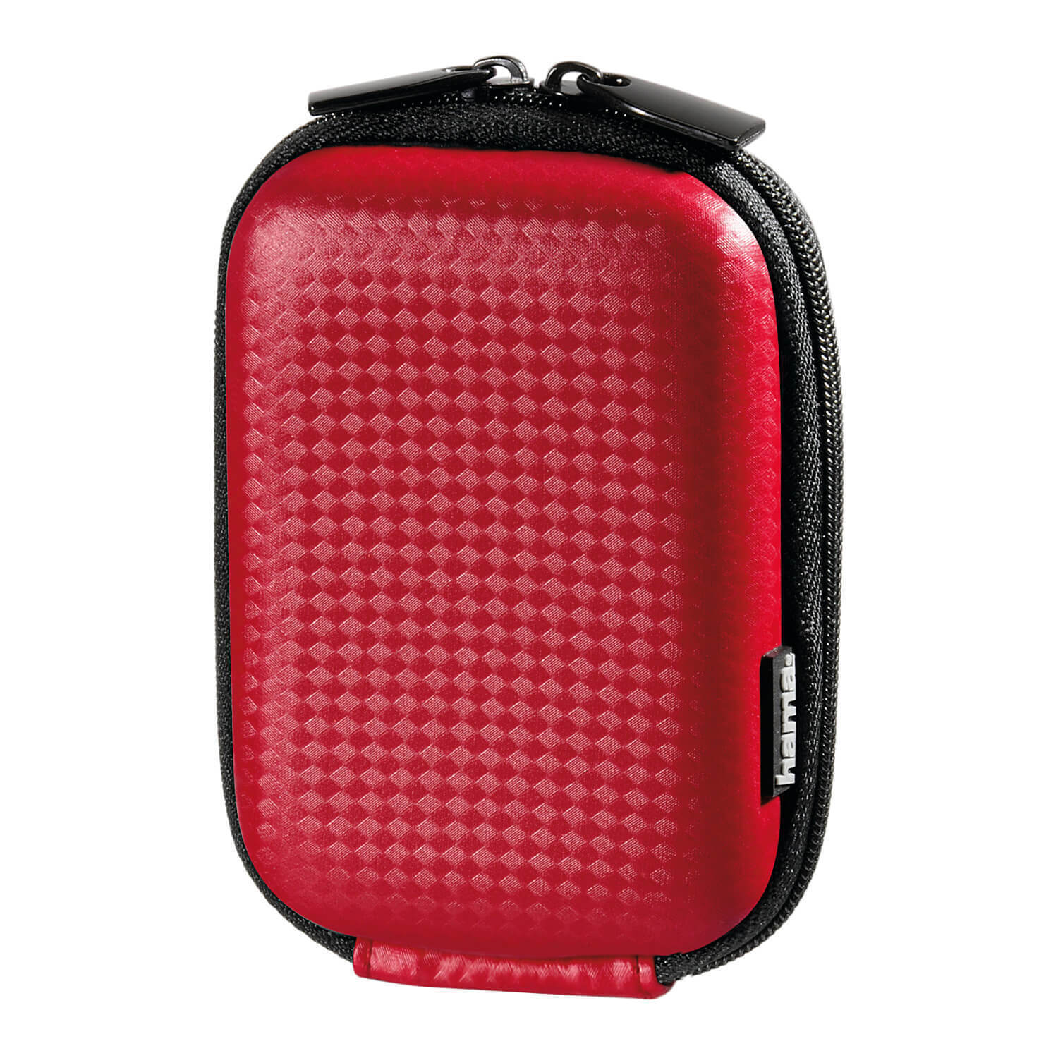 Hardcase Carbon Style Camera Bag, 40 G, red