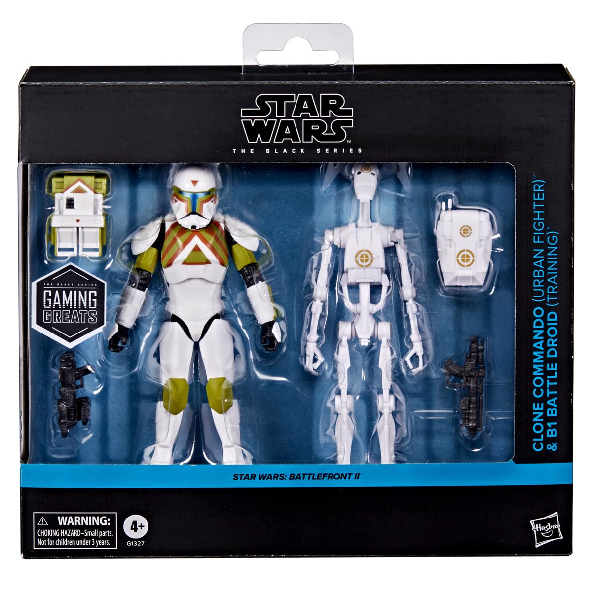 The Black Series 6 Inch Figure Clone Commando & B1 Battle Droid 