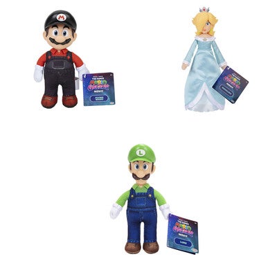 Mario Galaxy Movie 9in Plush Roto-Head -Asst W2 CDU