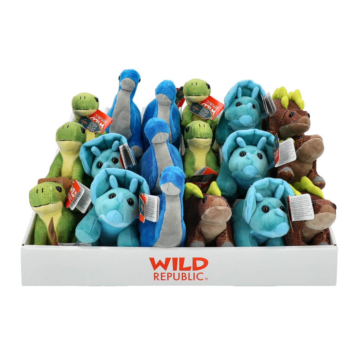 Plys Pocketkins Dino 18stk (Assorteret)