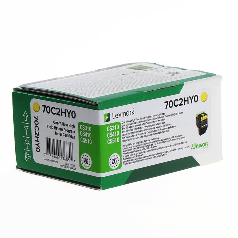 Toner 70C2HY0 702 Gul Hög Kapacitet, Retur